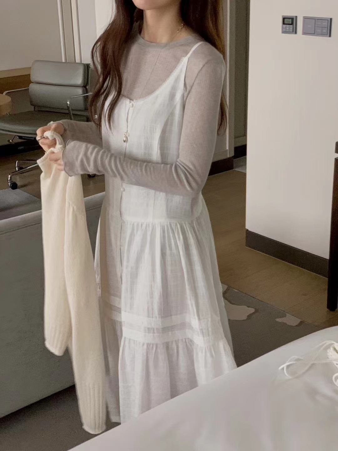 AN STAND東大門實拍女裝新品26春夏時尚熱賣連衣裙不含內搭AN STAND-2件起連衣裙