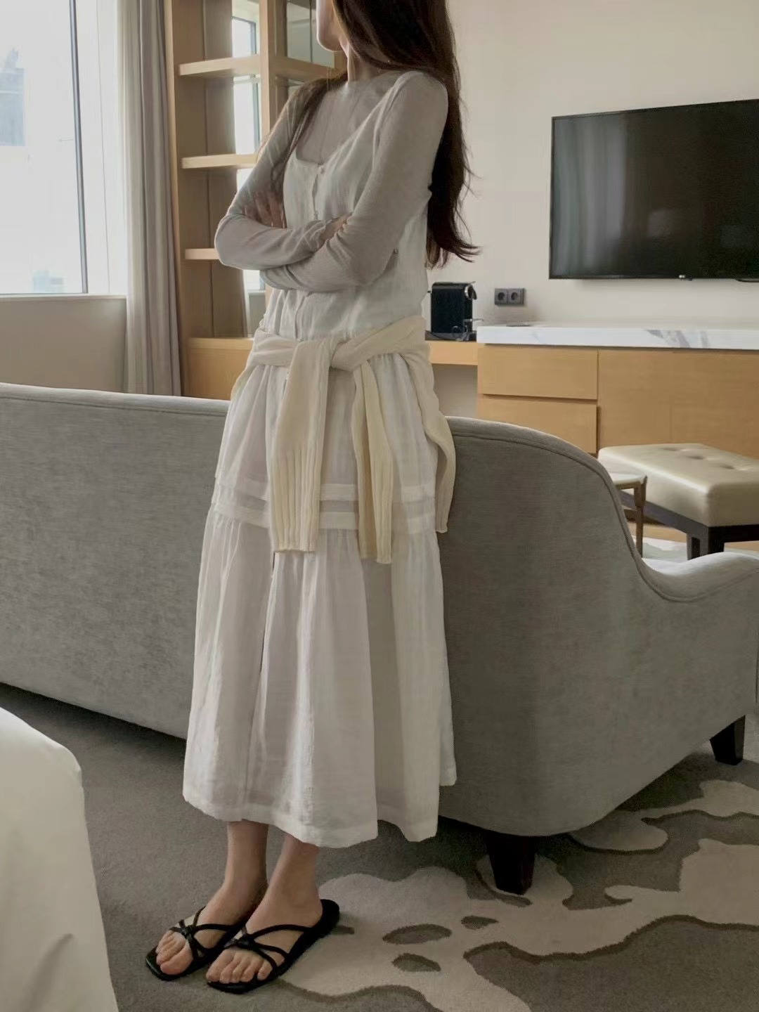 AN STAND東大門實拍女裝新品26春夏時尚熱賣連衣裙不含內搭AN STAND-2件起連衣裙圖色2