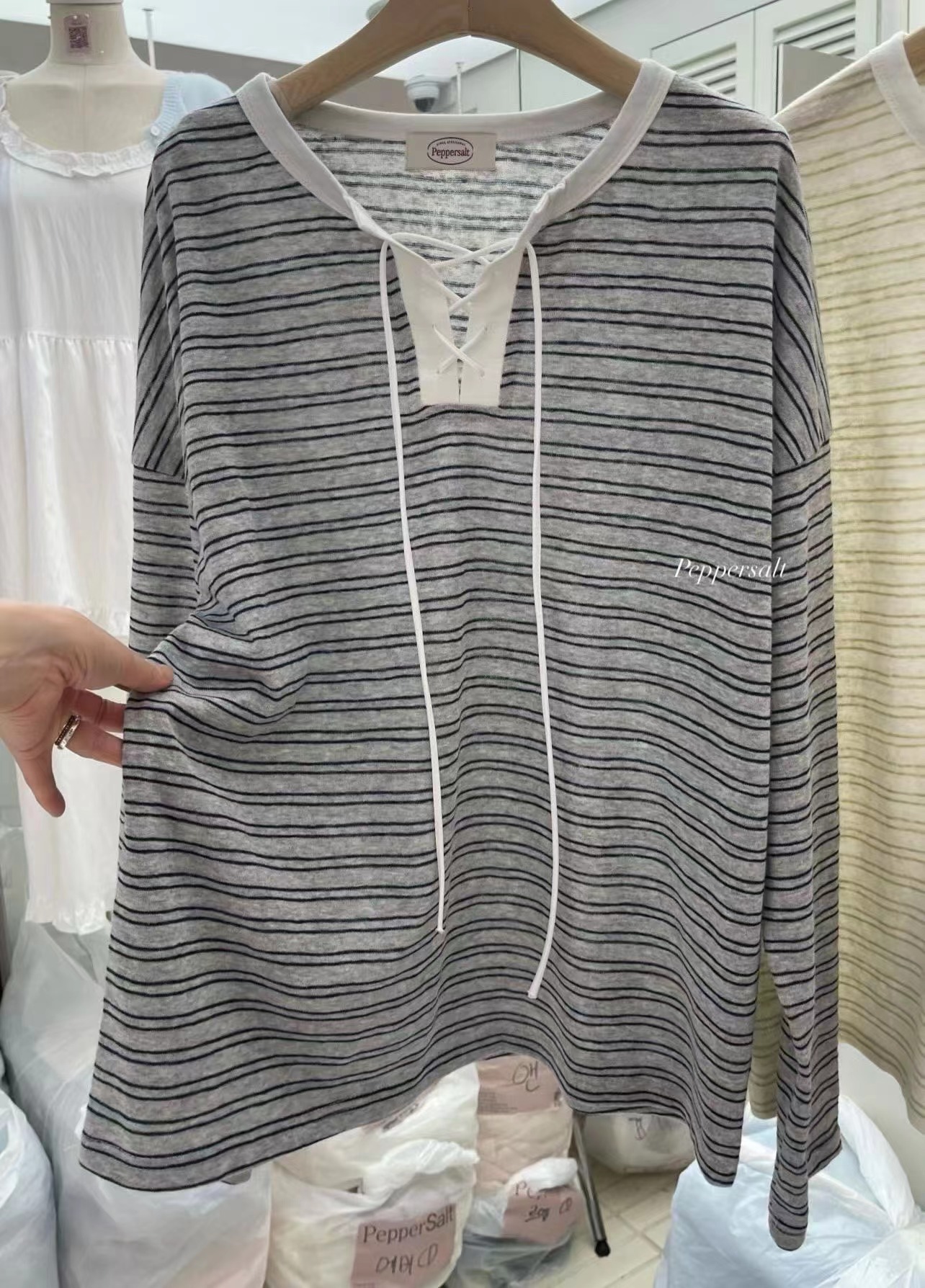 PEPPER 페페東大門直郵女裝新款真品26春夏職業時尚針織衫PEPPER-SEOUL針織衫圖色1