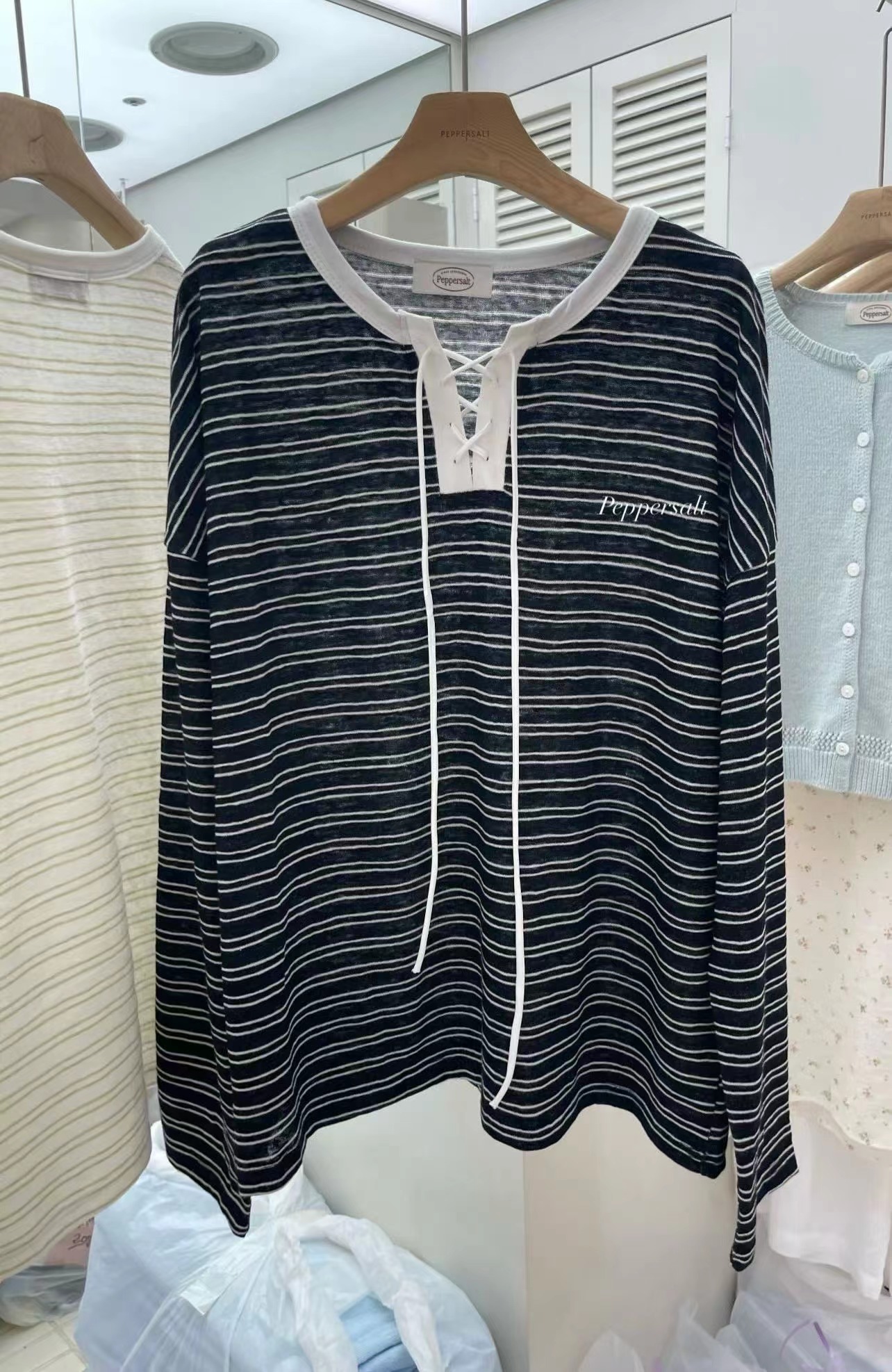 PEPPER 페페東大門直郵女裝新款真品26春夏職業時尚針織衫PEPPER-SEOUL針織衫圖色3