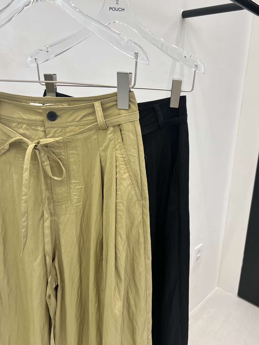 POUCH韓國直郵女裝新品熱賣26春夏休閑推薦時尚休閑褲含腰繩POUCH休閑褲