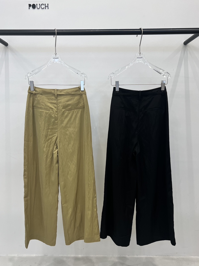 POUCH韓國直郵女裝新品熱賣26春夏休閑推薦時尚休閑褲含腰繩POUCH休閑褲