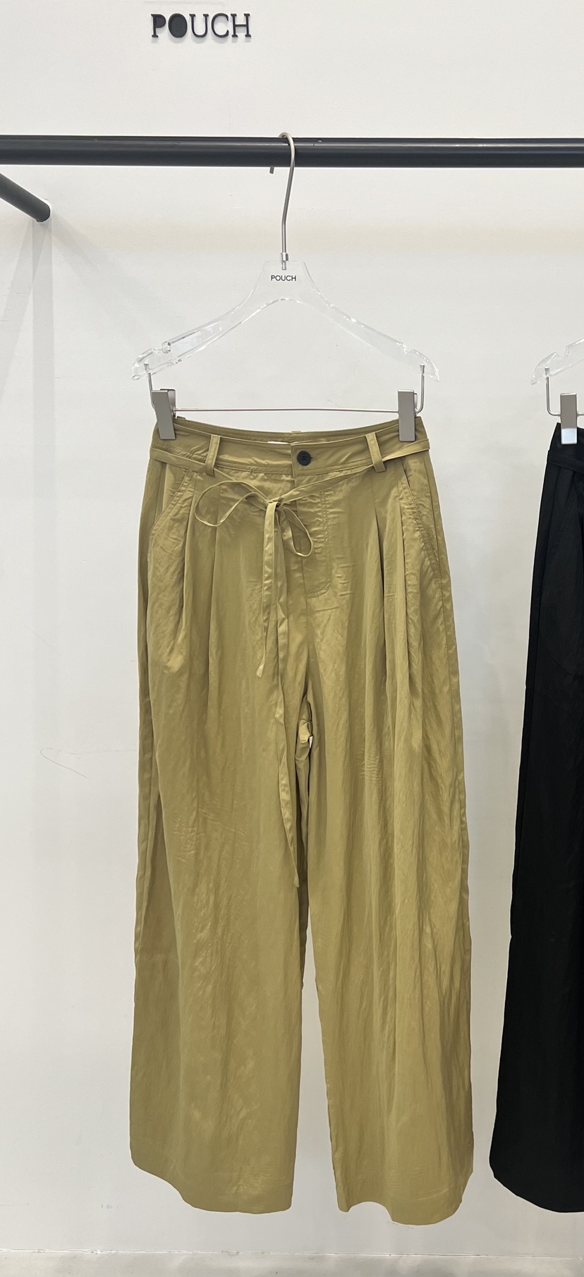 POUCH韓國直郵女裝新品熱賣26春夏休閑推薦時尚休閑褲含腰繩POUCH休閑褲圖色2