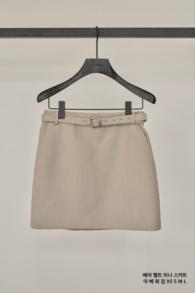 BLOSSOM韓國東大門代購女裝新款時尚26春夏熱賣短裙含腰帶BLOSSOM短裙圖色2