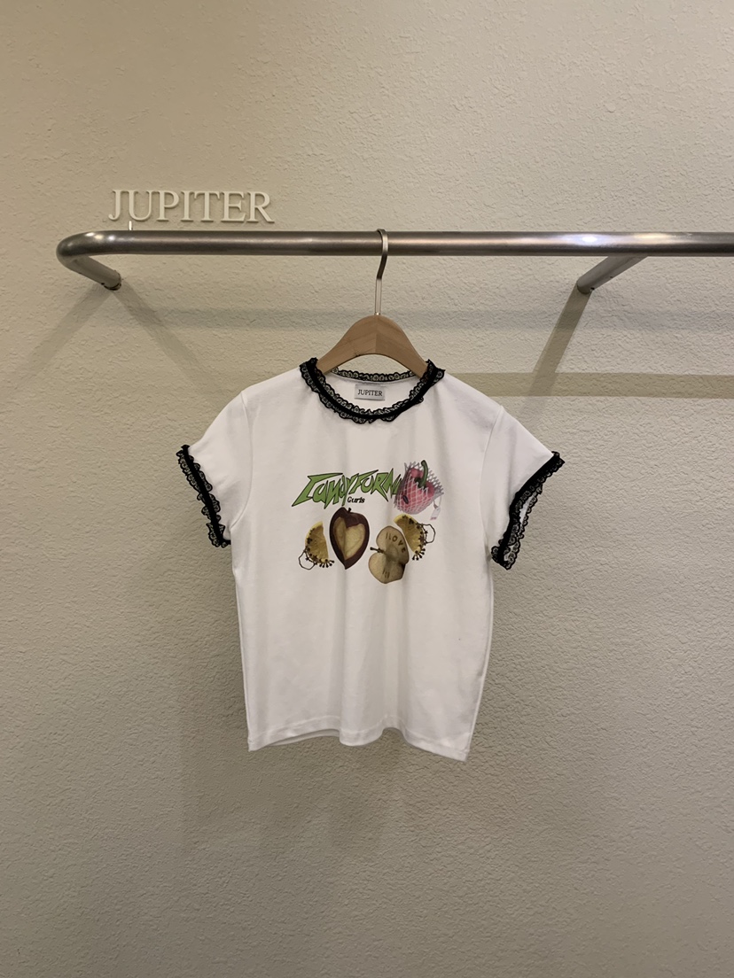 JUPITER韓國代購女士新款熱賣休閑人氣時尚26春夏推薦T恤JUPITERT恤圖色1