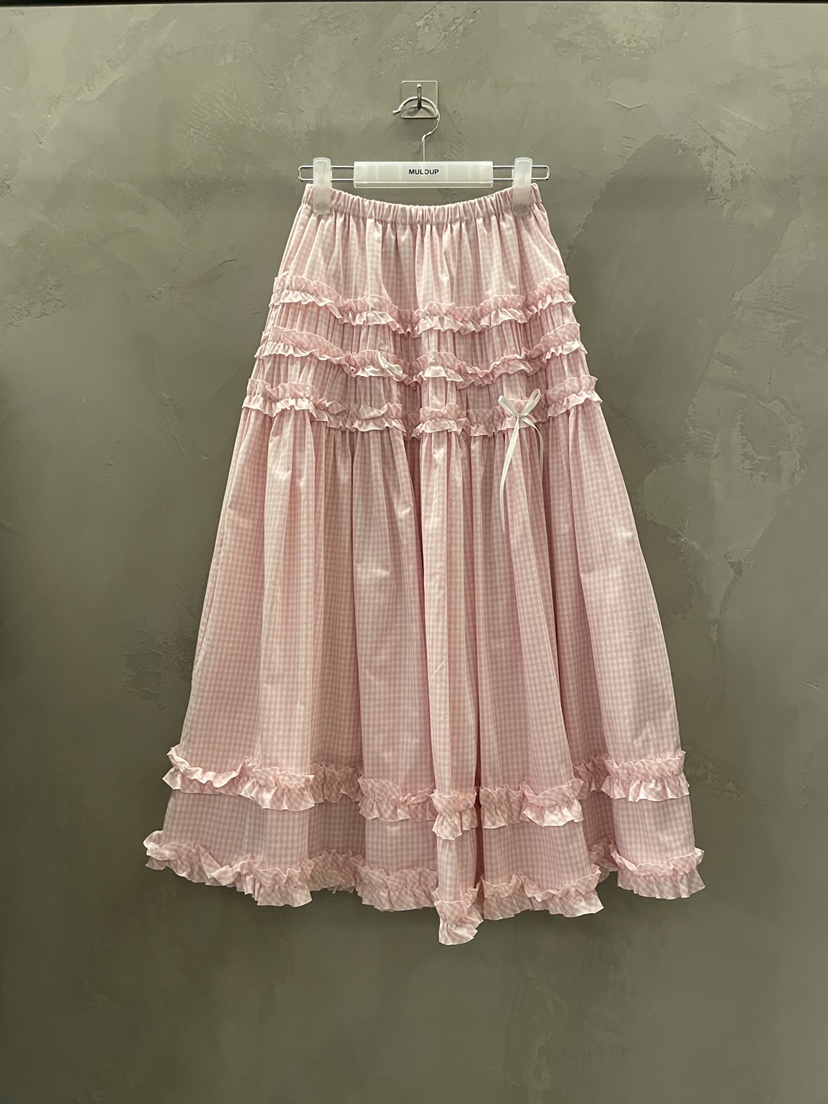 MULCUP韓國直郵實拍女士新款休閑時尚26春夏人氣職業長裙MULCUP長裙圖色2