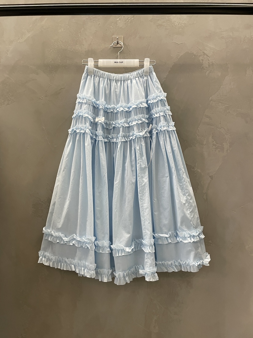 MULCUP韓國直郵實拍女士新款休閑時尚26春夏人氣職業長裙MULCUP長裙圖色3純色