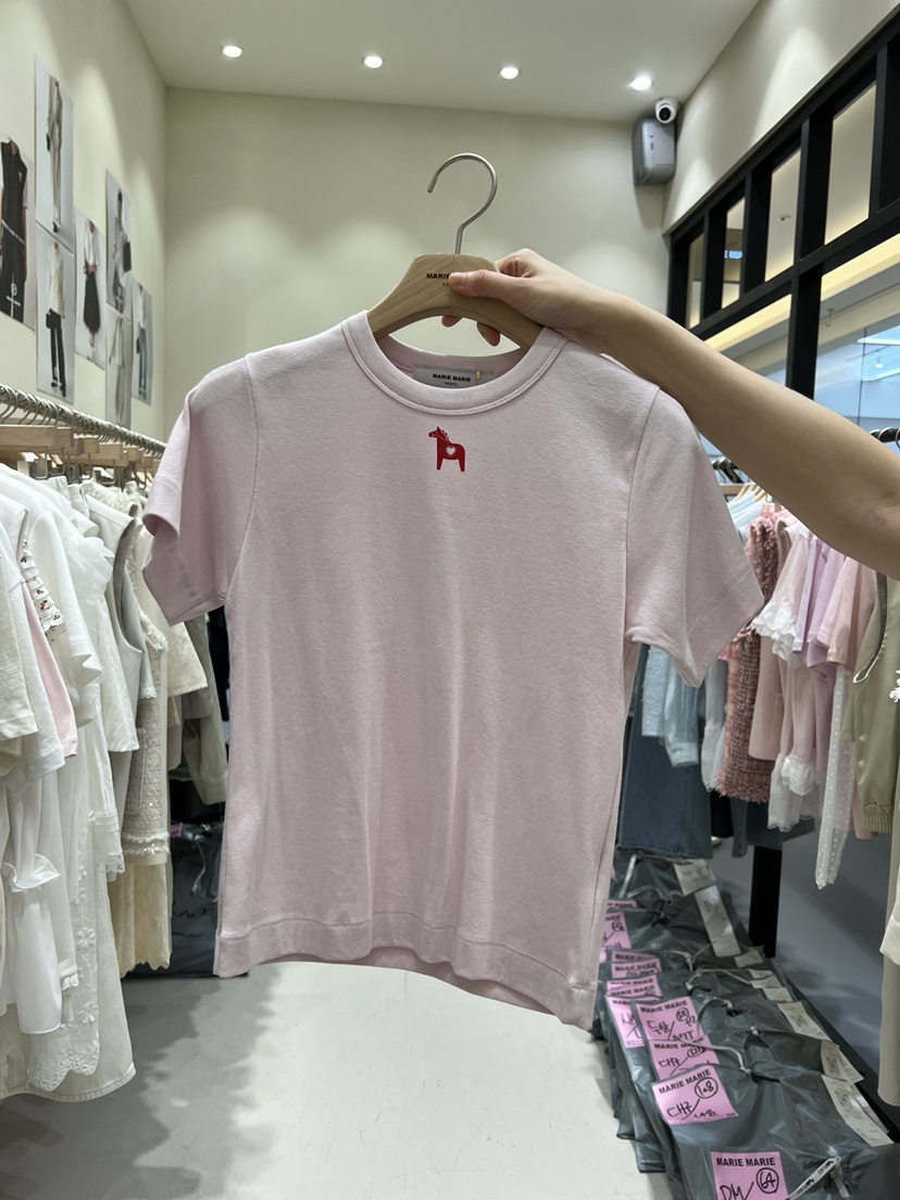 MARIE MARIE韓國直郵實拍女裝新款推薦職業時尚熱賣26春夏T恤MARIE MARIET恤圖色1