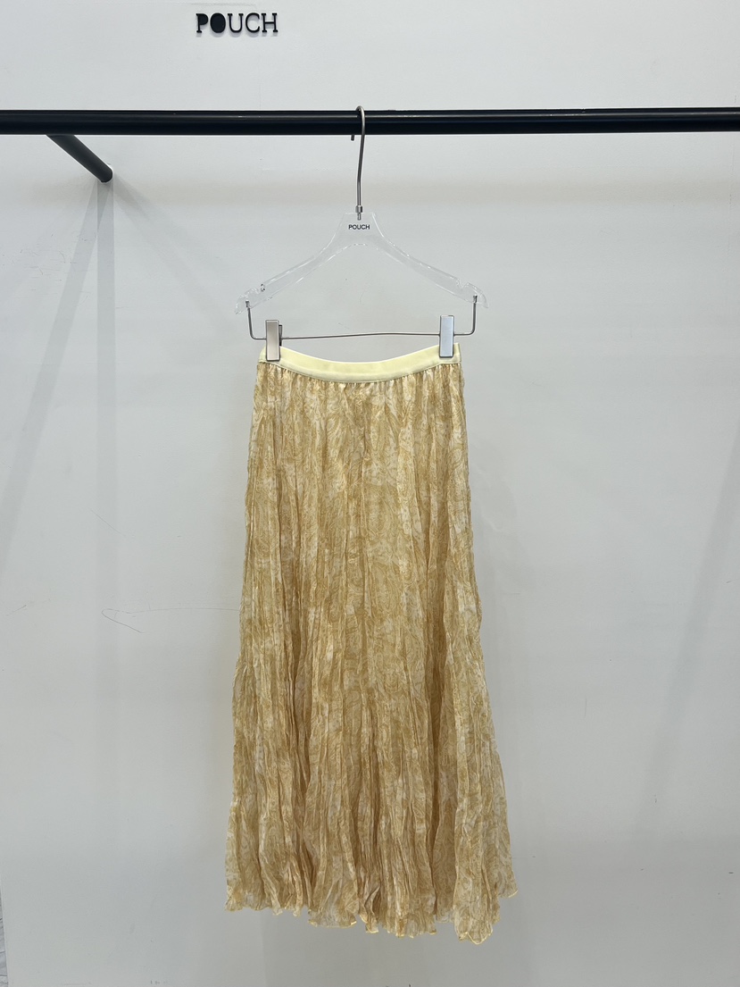 POUCH韓國代購女裝新品推薦職業熱賣26春夏休閑人氣時尚長裙POUCH長裙圖色2