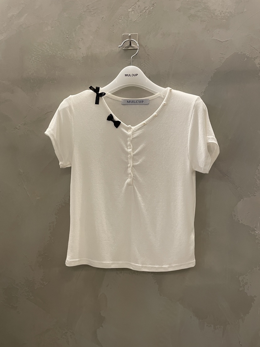 MULCUP韓國東大門直郵女裝新品職業休閑26春夏人氣推薦T恤MULCUPT恤圖色3