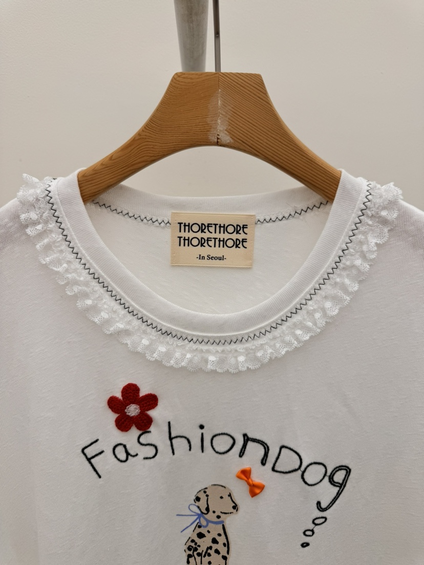THORE韓國直郵實拍女裝新品人氣26春夏職業休閑推薦時尚T恤THORET恤