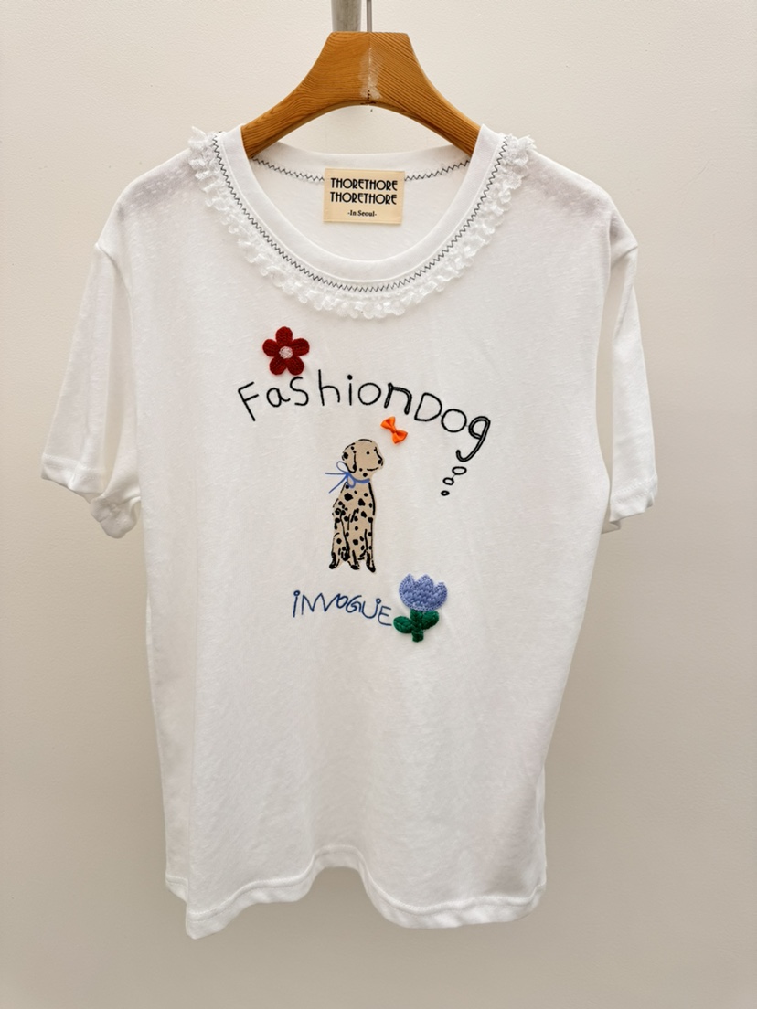 THORE韓國直郵實拍女裝新品人氣26春夏職業休閑推薦時尚T恤THORET恤圖色1