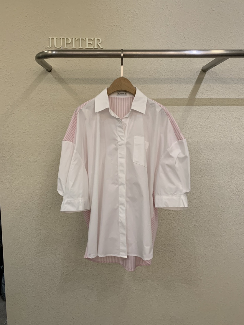 JUPITER韓國東大門直郵女裝新品推薦人氣襯衫蕾絲衫插肩袖JUPITER襯衫/蕾絲衫圖色1