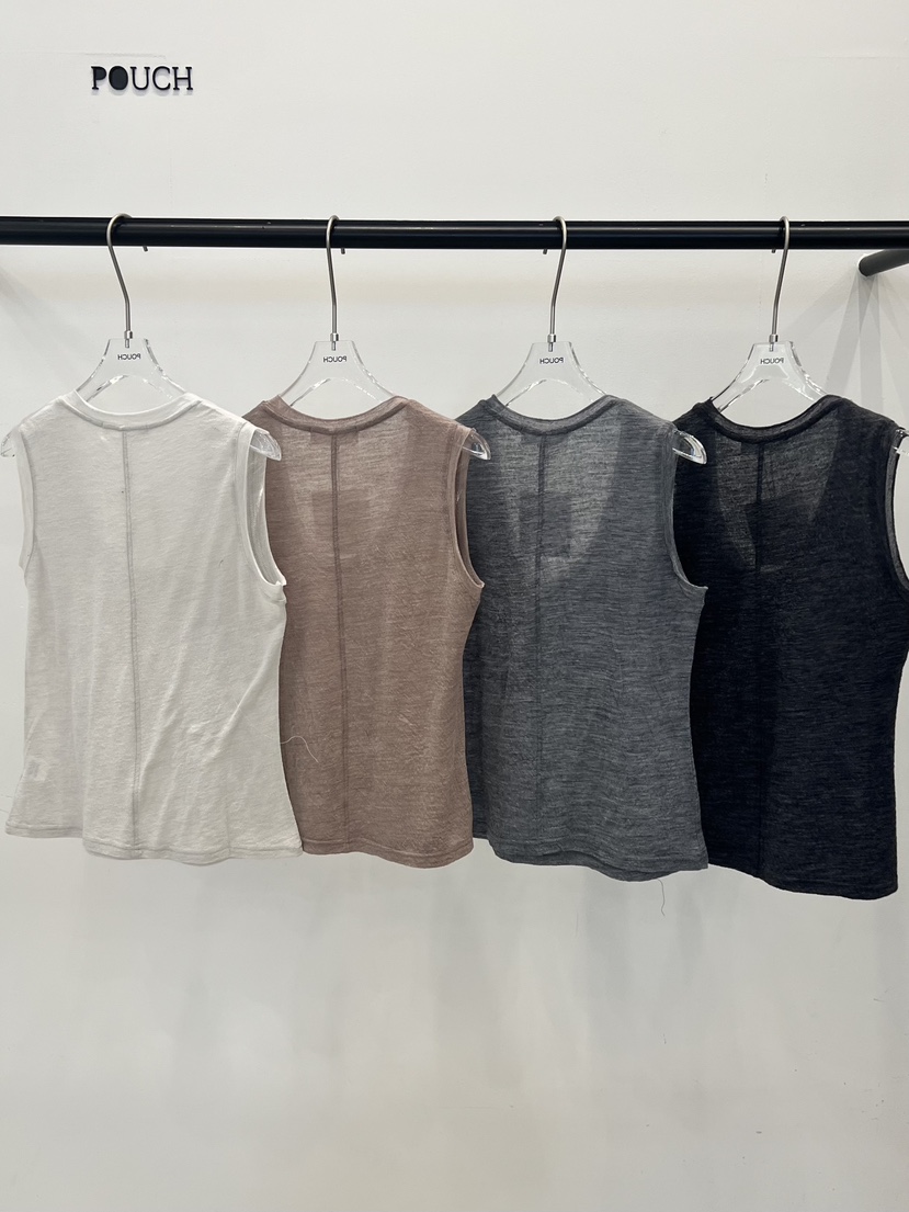 POUCH韓國東大門直郵女士新款推薦熱賣人氣吊帶背心亞麻布POUCH吊帶/背心