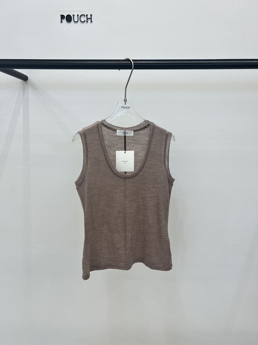 POUCH韓國東大門直郵女士新款推薦熱賣人氣吊帶背心亞麻布POUCH吊帶/背心圖色2