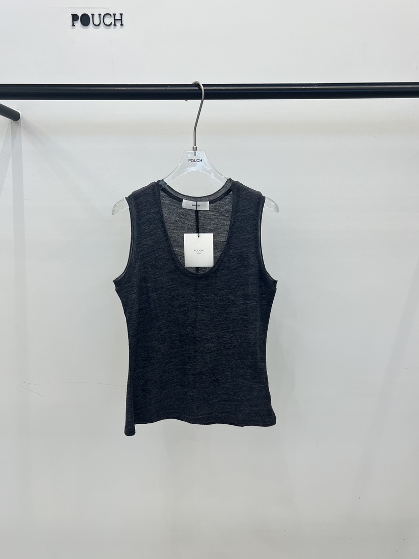 POUCH韓國東大門直郵女士新款推薦熱賣人氣吊帶背心亞麻布POUCH吊帶/背心圖色3