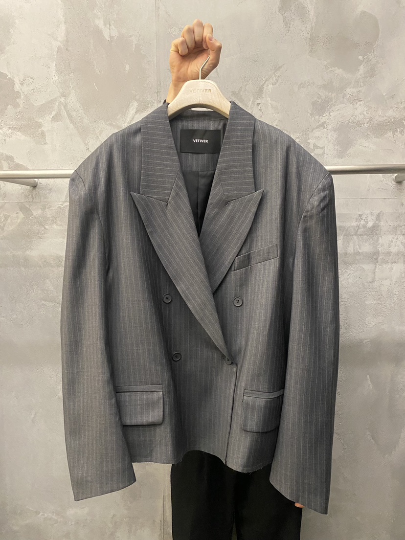 THE VETIVER-A韓國代購女士新款人氣熱賣休閑時尚推薦夾克VETIVER夾克圖色1灰色