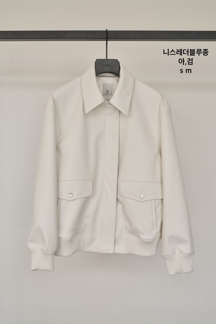 BLOSSOM韓國東大門代購女裝新款休閑職業人氣26春夏時尚皮衣BLOSSOM皮衣圖色1