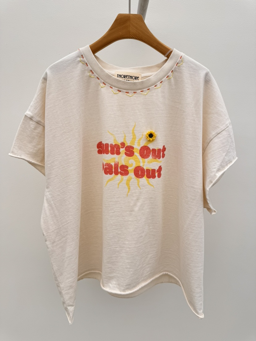 THORE韓國東大門直郵女裝新品休閑推薦熱賣職業26春夏T恤THORET恤圖色1