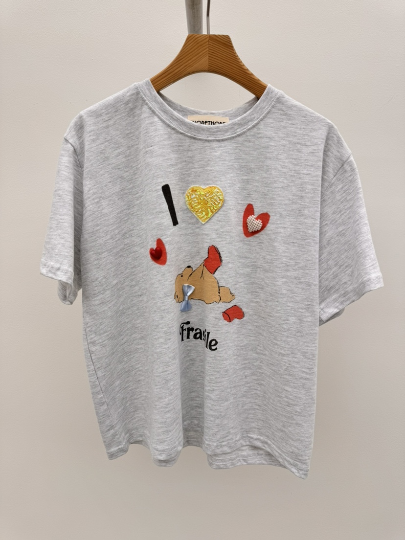 THORE韓國代購女士新款推薦休閑職業熱賣26春夏時尚人氣T恤THORET恤圖色2