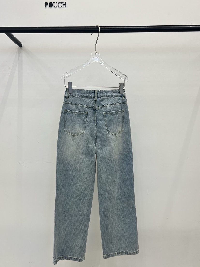 POUCH韓國東大門代購女裝新款推薦熱賣人氣時尚26春夏牛仔褲POUCH牛仔褲