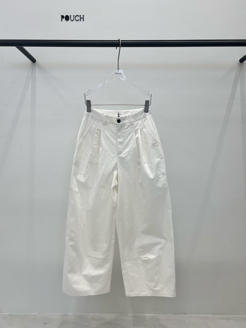 POUCH韓國直郵實拍女士新品時尚26春夏推薦熱賣休閑休閑褲POUCH休閑褲圖色1