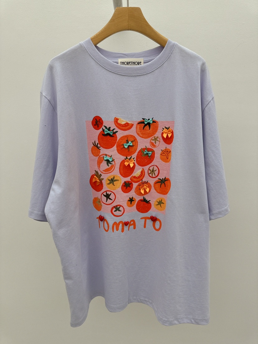 THORE韓國東大門代購女士新款推薦休閑26春夏時尚人氣T恤THORET恤圖色2