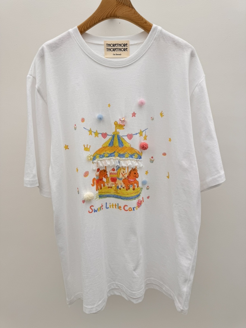 THORE韓國東大門代購女裝新款熱賣人氣推薦時尚職業26春夏T恤THORET恤圖色1