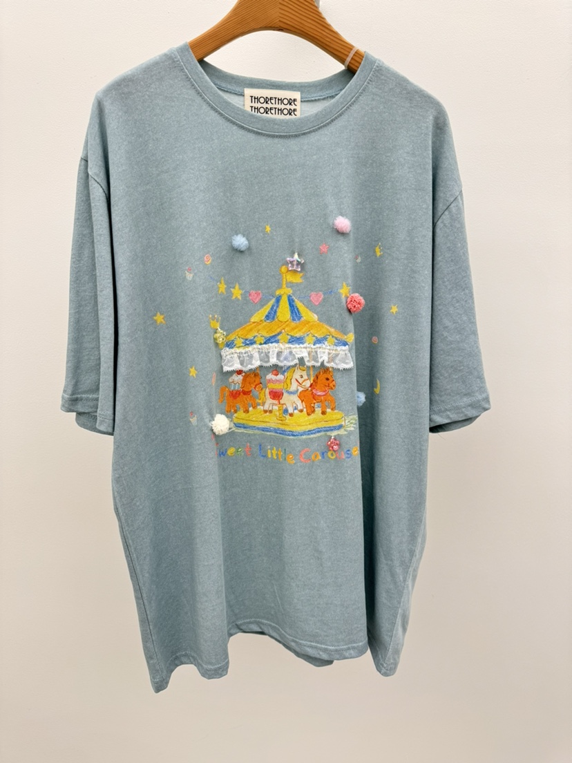 THORE韓國東大門代購女裝新款熱賣人氣推薦時尚職業26春夏T恤THORET恤圖色2