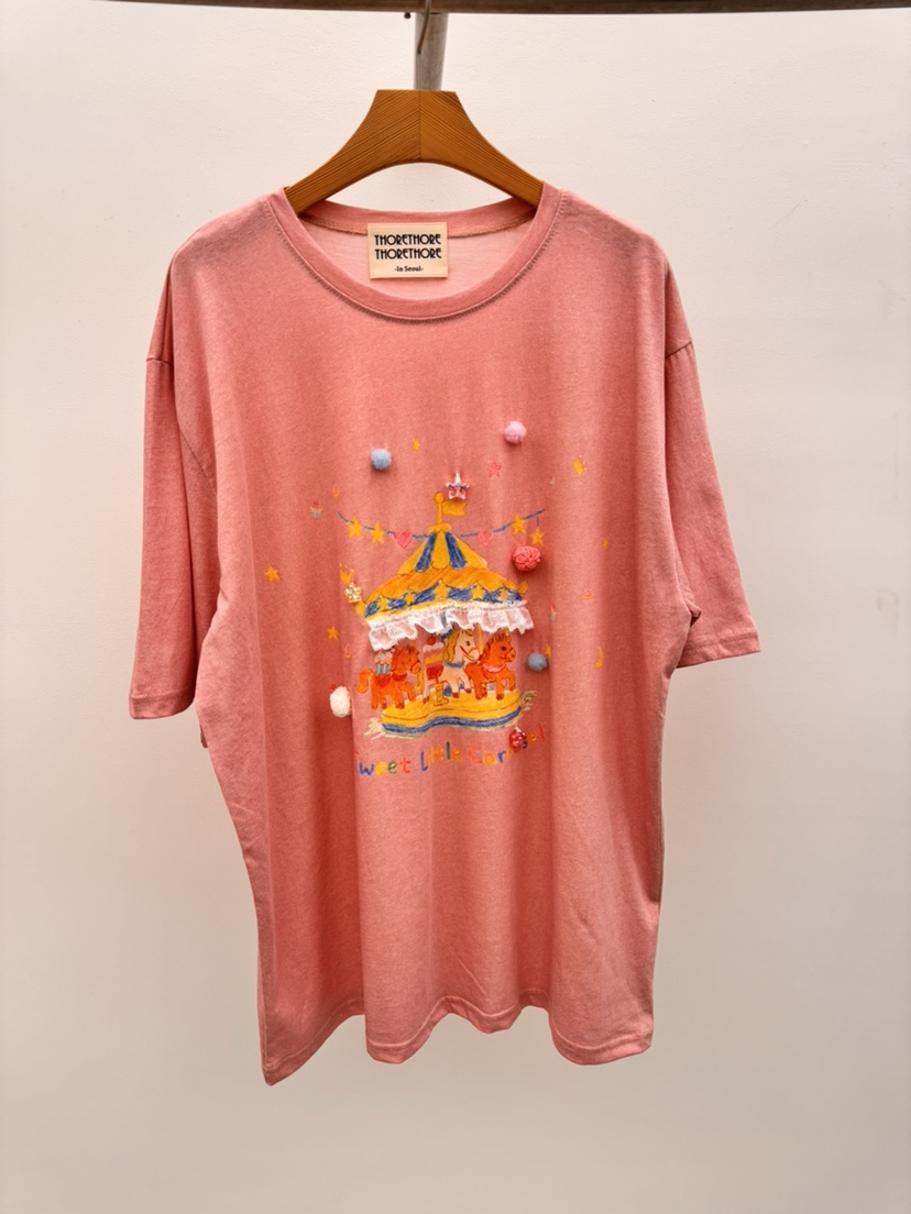 THORE韓國東大門代購女裝新款熱賣人氣推薦時尚職業26春夏T恤THORET恤圖色3