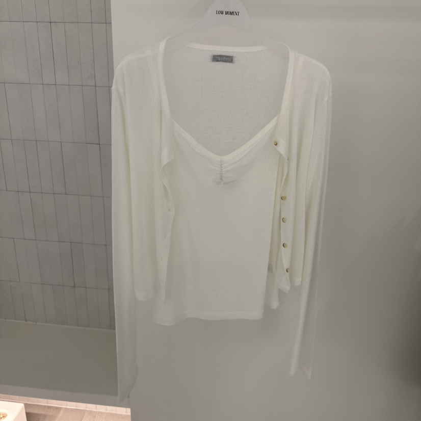 LOW MOMENT韓國代購女裝新款人氣推薦職業套裝羊絨套裝開衫LOW MOMENT套裝圖色1