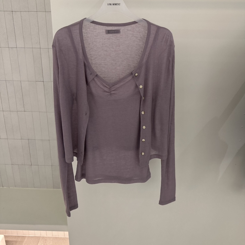 LOW MOMENT韓國代購女裝新款人氣推薦職業套裝羊絨套裝開衫LOW MOMENT套裝圖色3