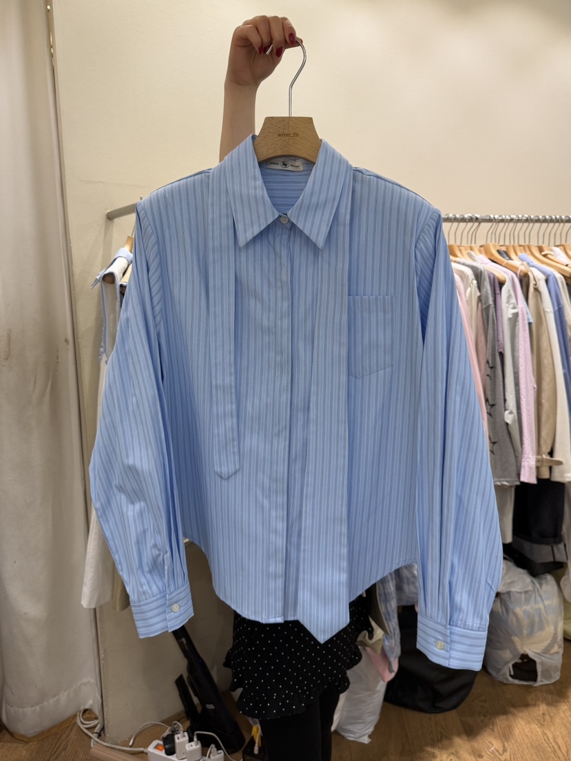 AUVERFIT韓國東大門代購女士新款熱賣休閑推薦襯衫蕾絲衫AUVERFIT襯衫/蕾絲衫圖色2