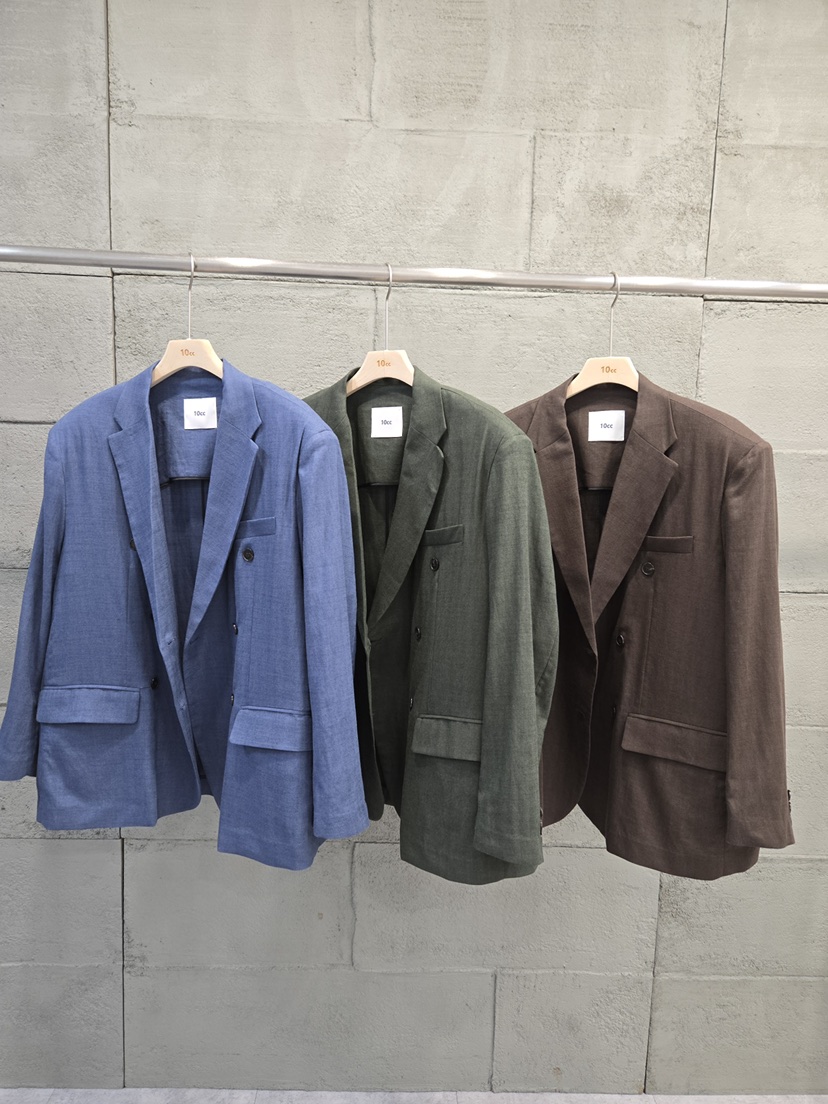 10CC韓國直郵女士新品人氣休閑熱賣26春夏西裝西服亞麻布復古10CC西裝/西服