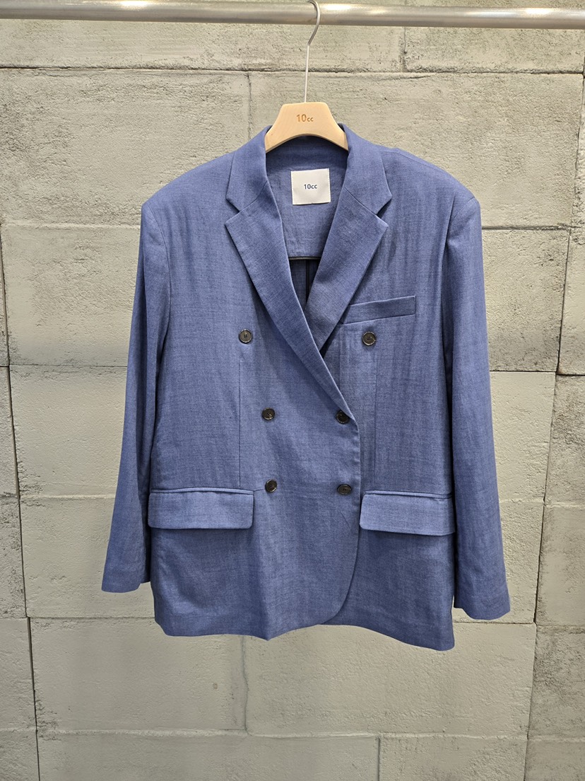 10CC韓國直郵女士新品人氣休閑熱賣26春夏西裝西服亞麻布復古10CC西裝/西服圖色1