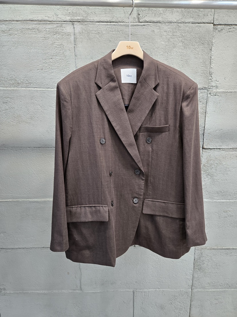 10CC韓國直郵女士新品人氣休閑熱賣26春夏西裝西服亞麻布復古10CC西裝/西服圖色2