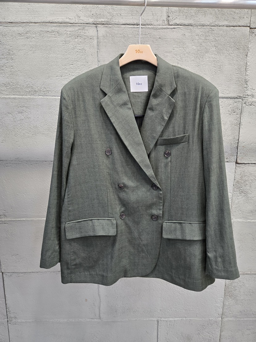 10CC韓國直郵女士新品人氣休閑熱賣26春夏西裝西服亞麻布復古10CC西裝/西服圖色3