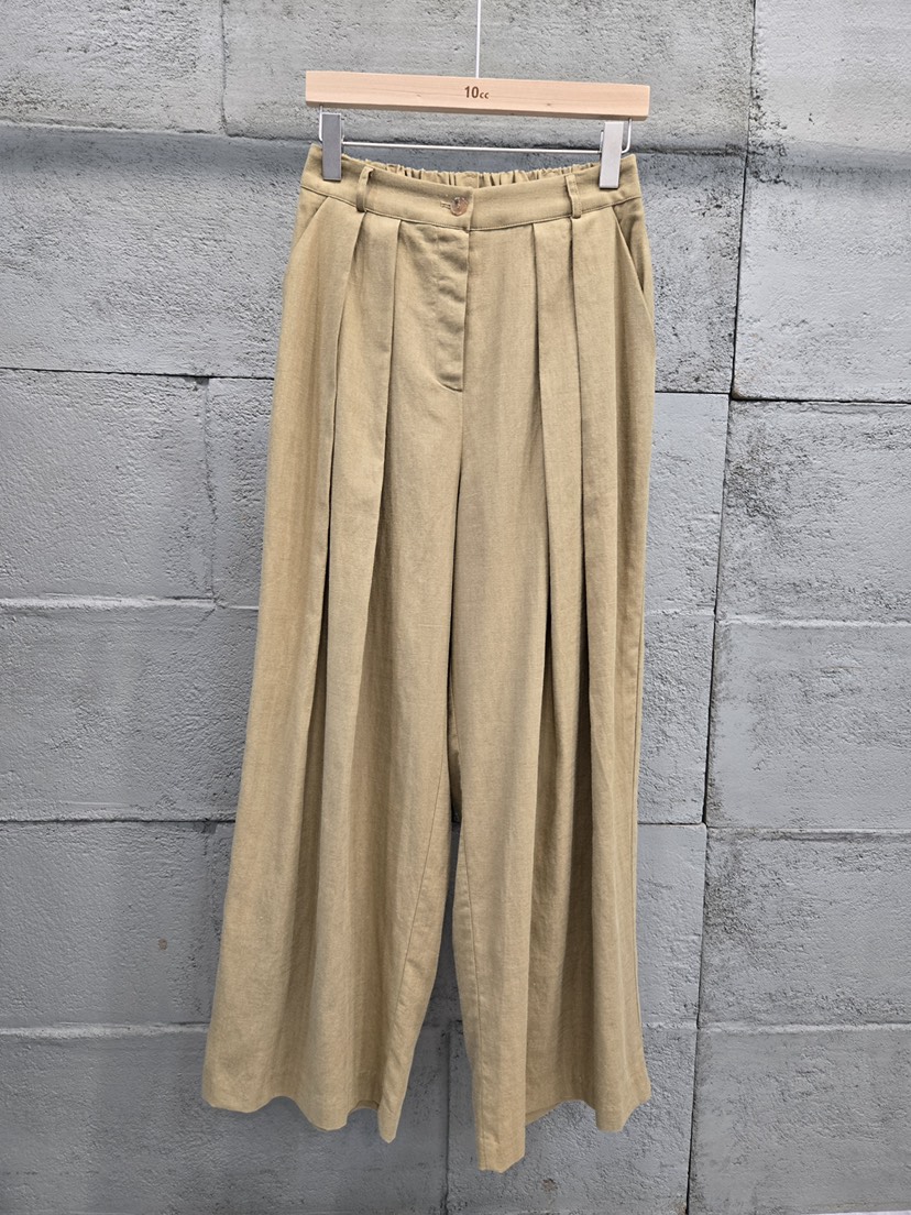 10CC韓國東大門代購女士新款人氣時尚休閑休閑褲復古亞麻10CC休閑褲圖色1