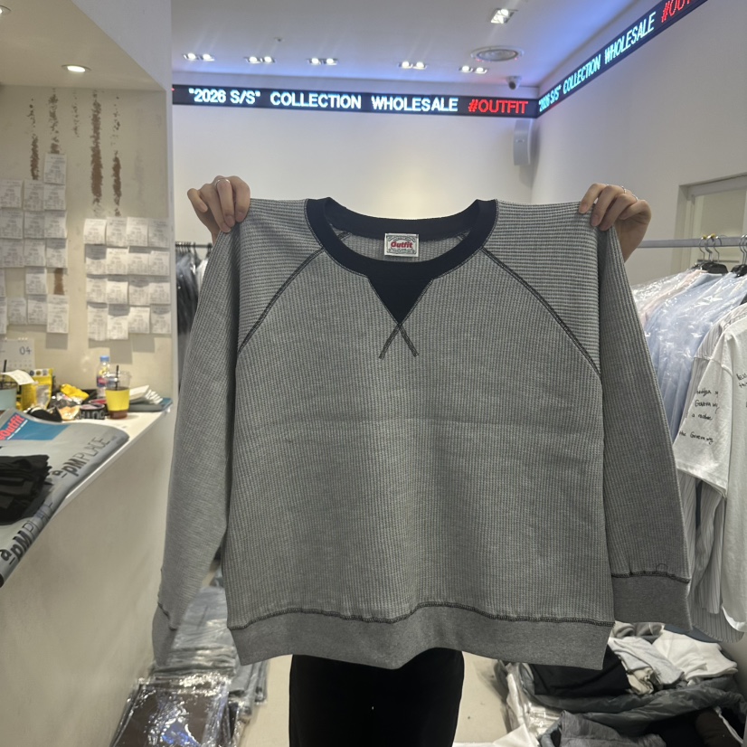 OUTFIT韓國直郵實拍女士新品休閑推薦熱賣26春夏人氣衛衣OUTFIT衛衣圖色1