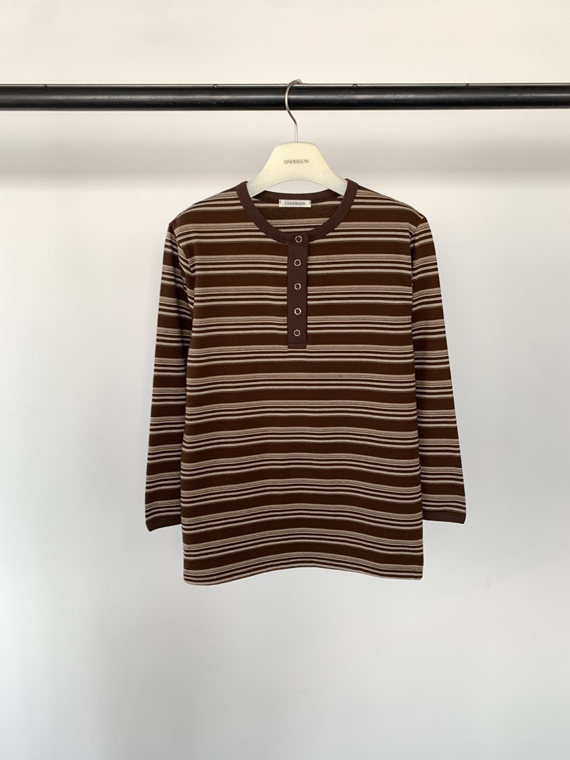UNDERSON韓國代購女士新款職業時尚推薦休閑26春夏長袖T恤UNDERSON長袖T恤圖色2