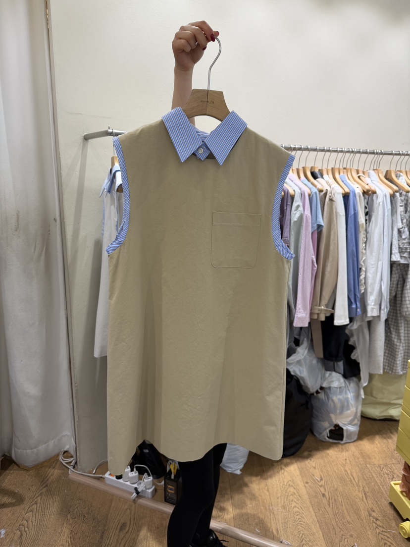 AUVERFIT韓國直郵實拍女士新款休閑職業人氣26春夏連衣裙AUVERFIT連衣裙圖色1