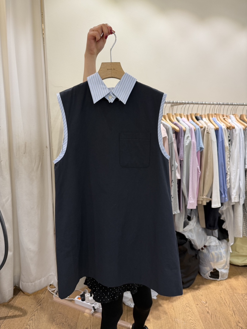 AUVERFIT韓國直郵實拍女士新款休閑職業人氣26春夏連衣裙AUVERFIT連衣裙圖色2