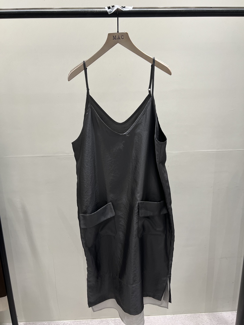 MAC韓國東大門代購女裝新款休閑26春夏職業熱賣人氣連衣裙THE FORWARD MAC連衣裙圖色2墨色