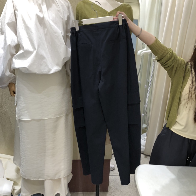 BROCCOLISALAD韓國東大門直郵女士新款26春夏時尚休閑褲口袋BROCCOLISALAD休閑褲