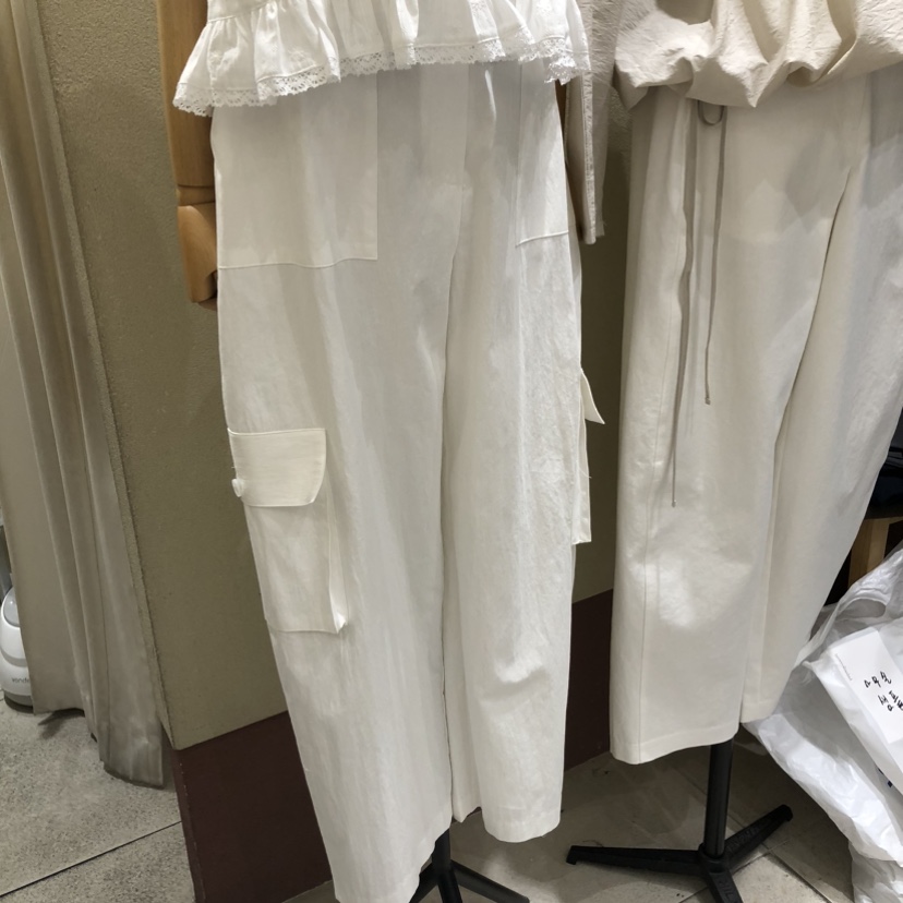 BROCCOLISALAD韓國東大門直郵女士新款26春夏時尚休閑褲口袋BROCCOLISALAD休閑褲圖色2