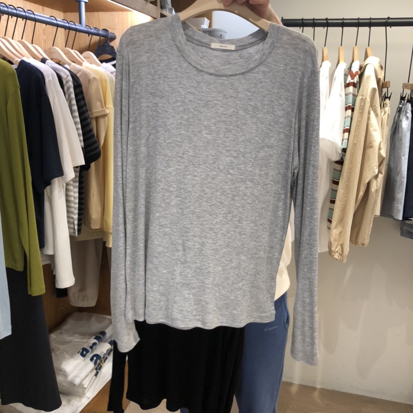 HI YANN韓國代購女裝新款推薦時尚休閑26春夏職業長袖T恤HI YANN長袖T恤圖色3