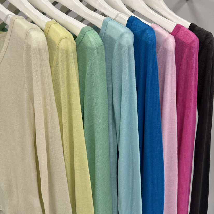 WATER/RIVER韓國東大門代購女裝新品人氣長袖T恤天絲羊毛WATER/RIVER長袖T恤