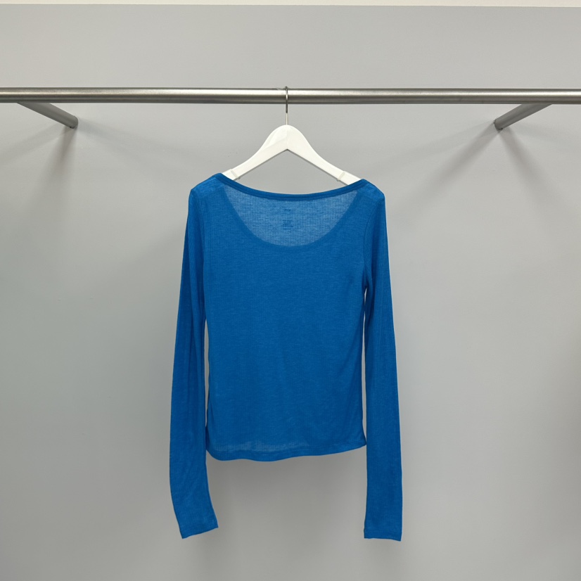 WATER/RIVER韓國東大門代購女裝新品人氣長袖T恤天絲羊毛WATER/RIVER長袖T恤