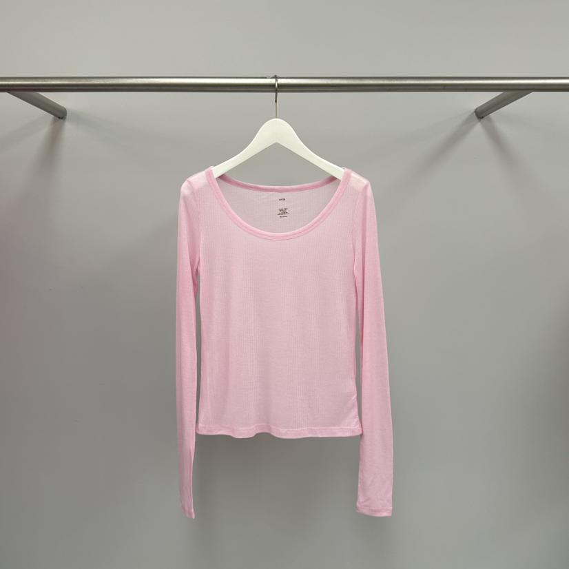 WATER/RIVER韓國東大門代購女裝新品人氣長袖T恤天絲羊毛WATER/RIVER長袖T恤圖色3