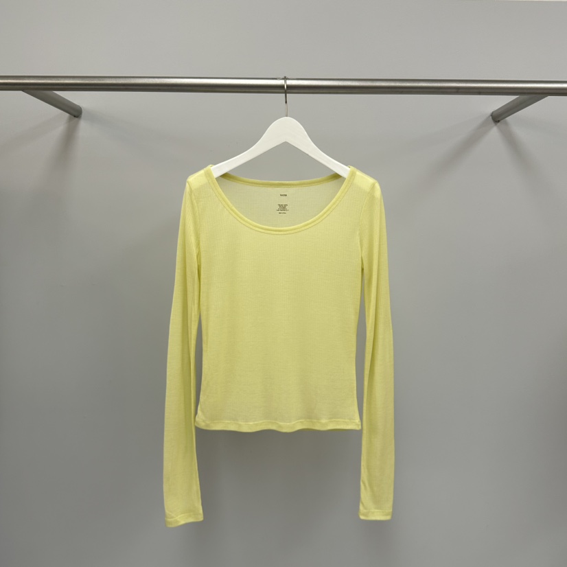 WATER/RIVER韓國東大門代購女裝新品人氣長袖T恤天絲羊毛WATER/RIVER長袖T恤圖色6